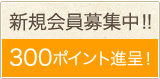 新規会員募集中!!300ポイント進呈!